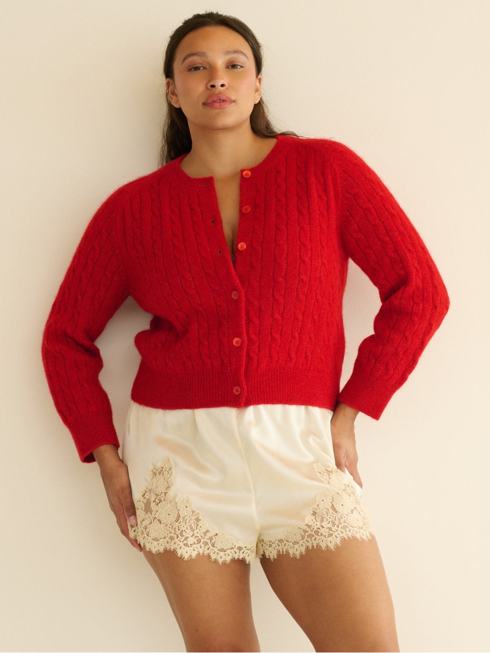 DOEN PENROSE CARDIGAN -- CERISE NWT - Picture 6 of 8